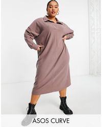 ASOS Denim Kimono Sleeve Sash Midi 