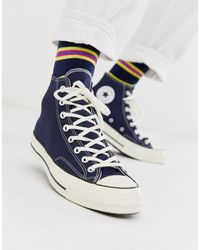 converse mens navy blue canvas sneakers