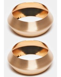 ASOS - – 2er-pack e ringe mit satiniertem design - Lyst
