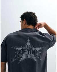 4505 - Heavyweight Cotton Oversized T-shirt With Back Print - Lyst