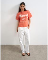 TOPSHOP - Club Tropic Graphic Boxy Tee - Lyst