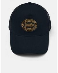 Pull&Bear - Embroidered Patch Trucker Cap - Lyst