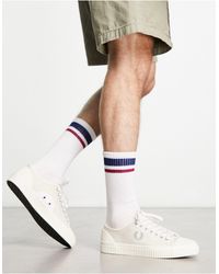 Fred Perry - – hughes – leinen-sneaker - Lyst