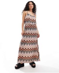 ONLY - Vestito Lungo Con Spalline Sottili Con Stampa - Lyst