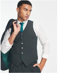 Noak - 'camden' Super Skinny Premium Fabric Suit Waistcoat - Lyst