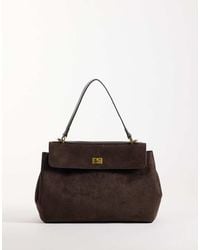 Gina Tricot - Borsa Tote Da Lavoro Con Patta - Lyst