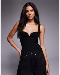 ASOS - Layered Cupped Bodysuit - Lyst