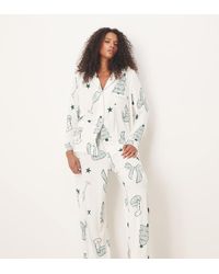 ASOS - Asos Design Curve Super Soft Long Sleeve Shirt & Trouser Pyjama Set With Contrast Piping - Lyst