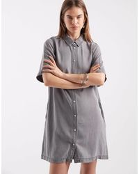 Object - Button Down Mini Dress - Lyst