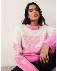Pieces - Cunky Knit Oversized Jumper - Lyst