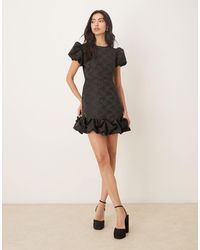 Sister Jane Sway Tulle Ruffle Mini Dress in Blue | Lyst