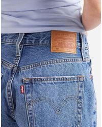 Levi's - Pantalones Cortos Con Lavado Medio Y Bajo Sin Rematar Original 501 De -Azul - Lyst
