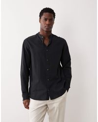 Jack & Jones - – langärmliges hemd aus leinenmix - Lyst