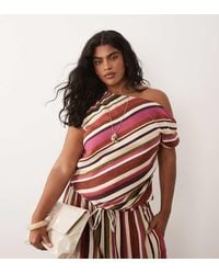 Nobody's Child - Linen Look Off The Shoulder Top - Lyst