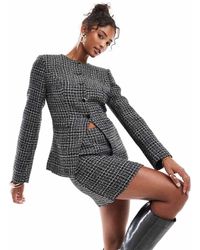ASOS - Giacca Bouclé Monocromatica Stretta - Lyst