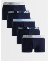 Lacoste - 5 Pack Multi Waistband Trunks - Lyst