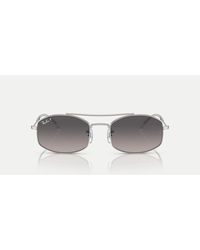 Ray-Ban - Rb3719 Oval Polarised Sunglasses With Lens - Lyst