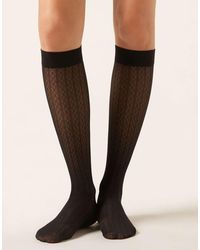 Calzedonia - Diamond-Patterned Knee-High-Socks - Lyst