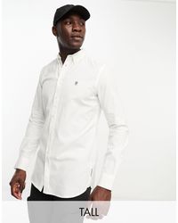 French Connection - Tall - camicia oxford bianca a maniche lunghe - Lyst