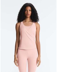 Oysho - Cross-over Sleeveless Comfortlux T-shirt - Lyst