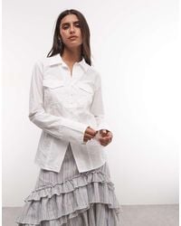 Weekday - Slim Fit Shirt With Seam Detail - Lyst