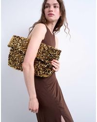 TOPSHOP - – georgia – gefaltete clutch - Lyst