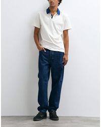 Only & Sons - Vaqueros De Corte Tapered Holgado En Denim Azul Oscuro Lavado - Lyst