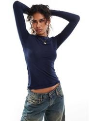 Weekday - Slim Fit Long Sleeve T-Shirt - Lyst