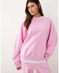 ARRANGE - Heavy Weight Oversized Seam Detail Sweatshirt Co Ord - Lyst