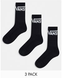Vans - Classic Crew 3 Pack Socks - Lyst