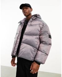 Calvin Klein - Two Tone Ripstop Puffer Jacket - Lyst