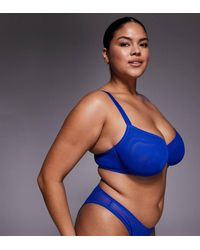 ASOS - Asos Design Curve Tammy Sheer Mesh Underwire Balcony Bra - Lyst