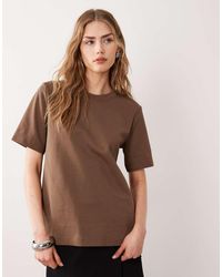 ARKET - Stretch Heavyweight Interlock Short Sleeve T-shirt - Lyst