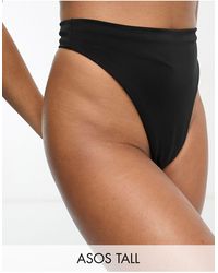 ASOS Asos design tall – mix and match – tanga-bikinihose - Schwarz
