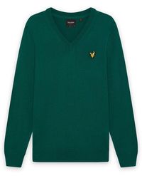 Lyle & Scott - Mid Knits Knitted V-Neck Jumper - Lyst