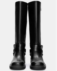 Pull&Bear - Bikerlaarzen Met Gesp - Lyst