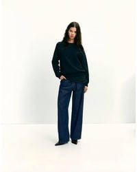 Pull&Bear - Oversize Round Neck Sweater - Lyst