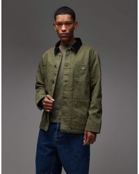 Dickies - Chaqueta Verde Caqui Con Forro De Lona Chore De - Lyst
