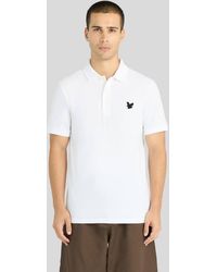 Lyle & Scott - Ss Polo Shirts Textured Eagle Plain Polo Shirt - Lyst