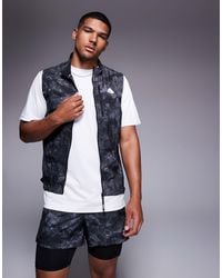adidas Originals - Adidas running - own the run - veste sans manches - noir à imprimé - Lyst