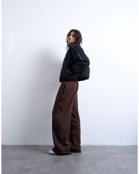 TOPSHOP - Padded Hybrid Bomber Jacket - Lyst