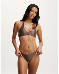 Cotton On - Scoop Neck Halter Bikini Top - Lyst