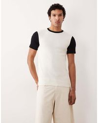 ASOS - Muscle Fit T-shirt With Contrast Sleeves - Lyst