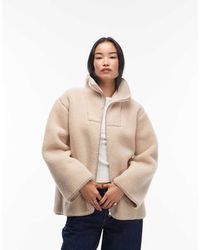 ARKET - Oversized Fleece Jack Van Imitatie-Schapenvacht Met Opstaande Boord - Lyst