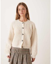 Jdy - Teddy Cardigan - Lyst
