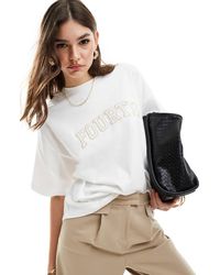 4th & Reckless - Crochet Logo Oversized T-shirt - Lyst