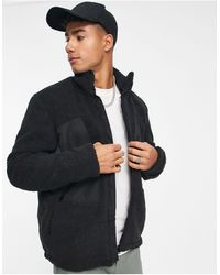 Only & Sons - Borg Jacket With Oversized Pockets - Lyst
