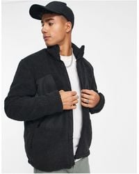 Only & Sons - Borg Jacket With Oversized Pockets - Lyst