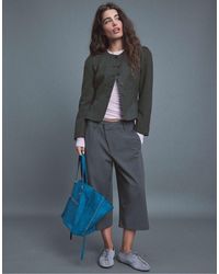 Stradivarius - Blazer aus wollmix mit schößchen - Lyst