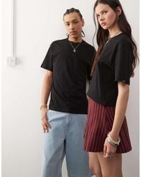 Vans - Essential Oversized Central Embroidered Logo T-Shirt - Lyst